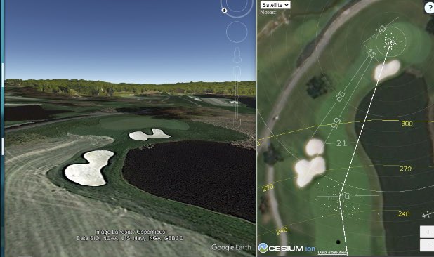 ProVisualizer's tweet image. This week @pgatour FedEx going to @cavesvalleygc @europeantour in the beautiful @golfclubcrans in🇨🇭and @curtiscup is visiting @conwygolfclub for battle between the US and GB &amp;amp; I. It should be a great weekend for golf fans. Checkout our split screen integration with google earth!