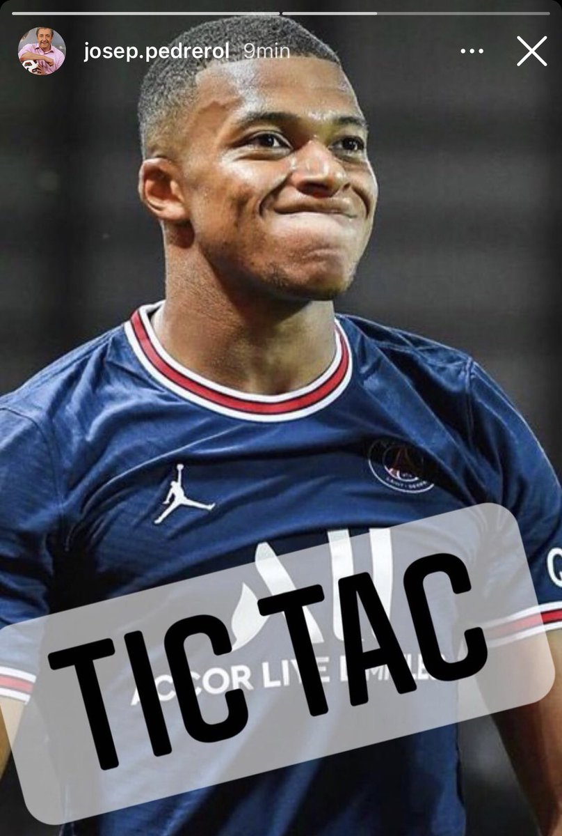 🚨 OJOOOOOO 🚨

🐢 <a href="/jpedrerol/">Josep Pedrerol</a>, en Instagram: TIC TAC

Te contamos la ÚLTIMA HORA sobre MBAPPÉ a las 15:10 en #JUGONES.