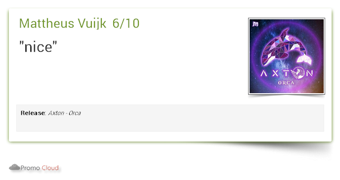 MainstageRec's tweet photo. Mattheus Vuijk supports: Axton - Orca 6/10 #newrelease https://t.co/Yfa3uG0uc4 https://t.co/8ZuAkBzolx