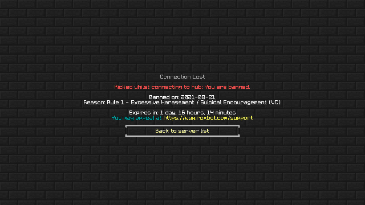 RoxSkins's tweet photo. FREE ME STILL BANNED https://t.co/wtlL2Gvm4y