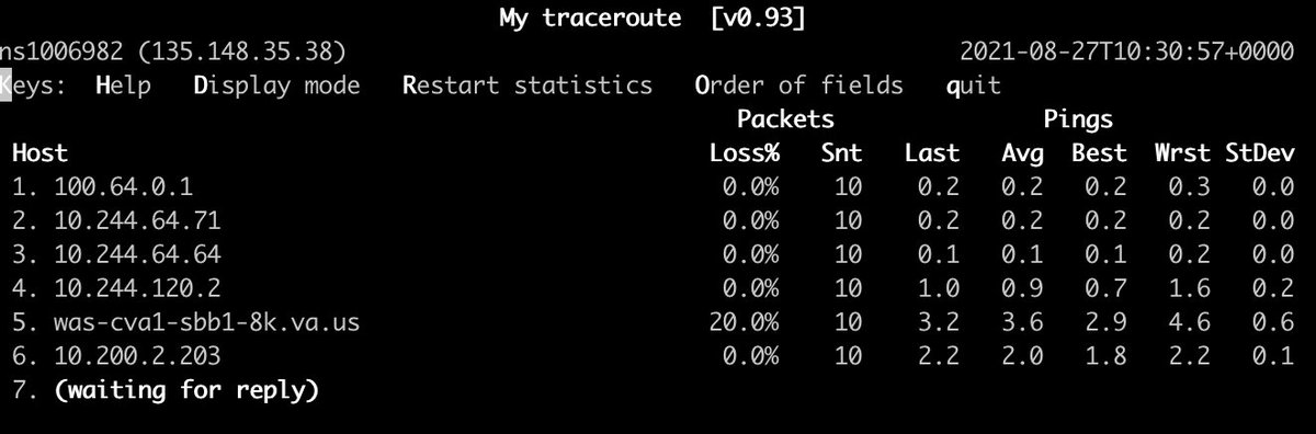 hectorros's tweet photo. @OVHcloud_US @ovh_support_us @olesovhcom Hi Guys ! I know you are doing maintenance on US datacenters, but since 2h ago, connection with CloudFlare is interrupted, we can't reach 1.1.1.1 or cloudflare hosted websites, just for let you know. https://t.co/2TdLVL46tc