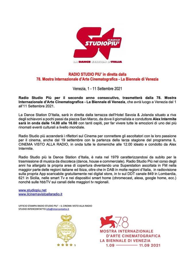 alexin_real's tweet photo. #venezia78 arriviamo…. #radiostudiopiu #ilcinemavistoallaradio @la_Biennale https://t.co/E6juYSMQHS
