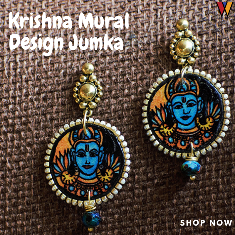 wecomart's tweet photo. Exquisitely handcrafted danglers inspired by Kerala Mural Art designed on crafted wood. Shop at: https://t.co/f4ADHAsBT0
.
#wecomart #handcrafted #jewels #earring #handmade #krishna #mural #art https://t.co/4NX5rsUOUB