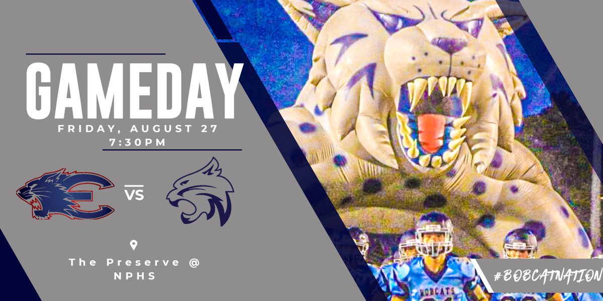 Friday Night Lights tonight at The Preserve @NPbobcats vs. <a href="/EsteroWildcats/">EsteroHSAthletics</a>, game starts at 7:30pm with gates opening at 6:30PM
<a href="/Sun_Preps/">Sun Preps</a> <a href="/htpreps/">Herald-Tribune sports</a> <a href="/SNNTV/">SNN</a> <a href="/AthleticsSCS/">SCSAthletics</a> @northportscs <a href="/EsteroHS/">Estero High School</a>