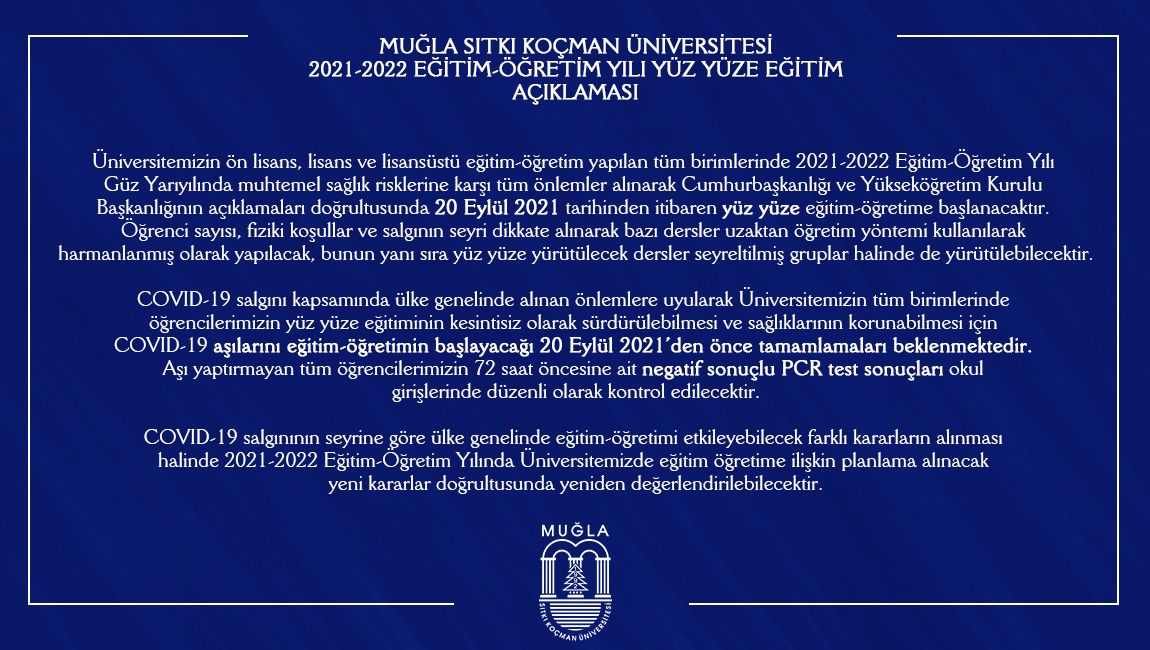 MuğlaSıtkıKoçmanÜnv. (@muglaedutr) on Twitter photo 