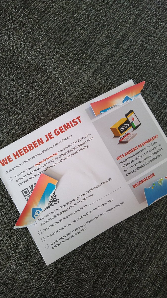 Keuzestress.... Mag ik nu zelf bepalen wat ik aankruis @DHLNL ?