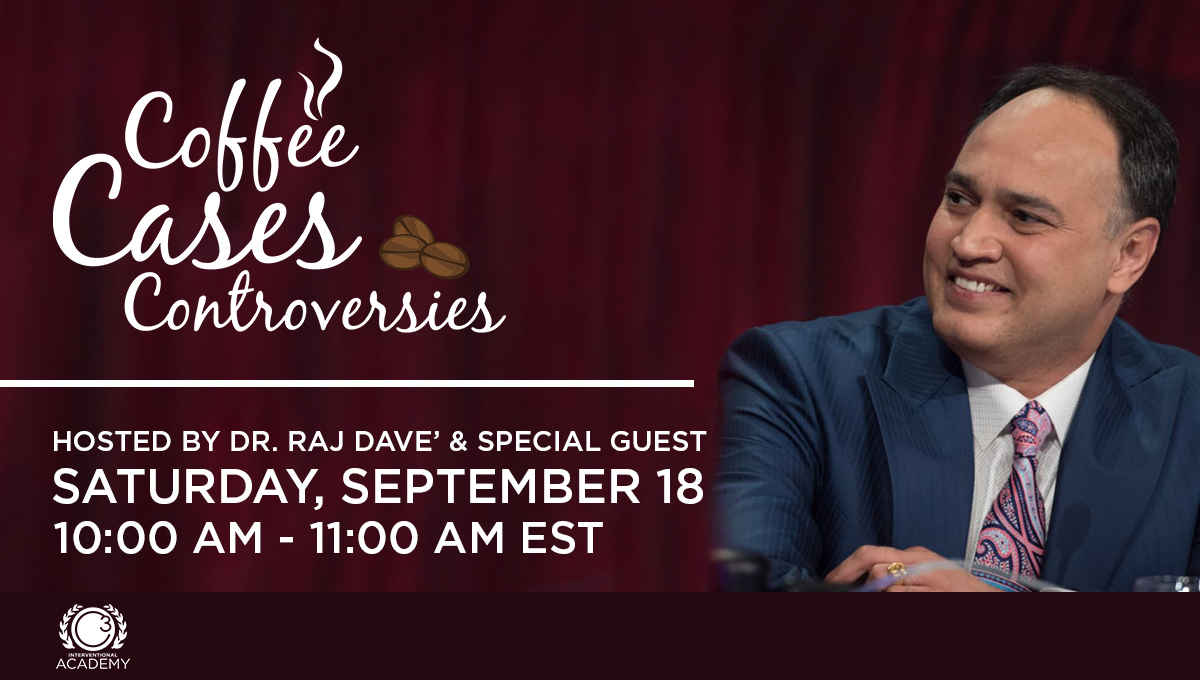 Join us for the September edition of Coffee, Cases and Controversies featuring Dr. Raj Dave' and a special guest. REGISTER NOW: bit.ly/CoffeeSeptembe…