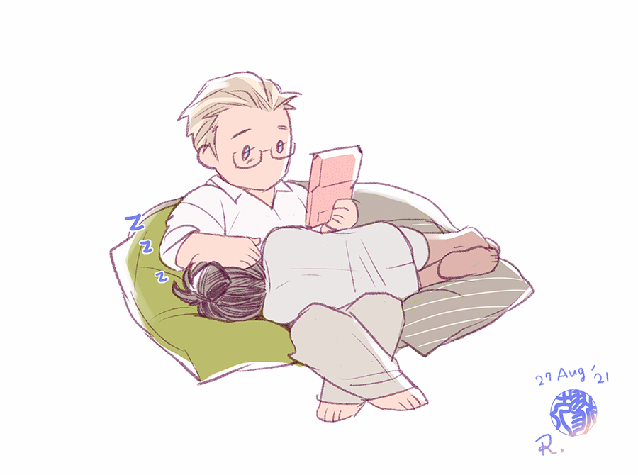 a Sunday afternoon😴 擬人化 dratchet