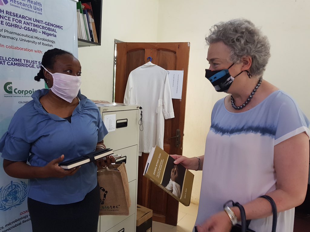 Many thanks to all that made this visit such a pleasure.  Grateful for support we receive from <a href="/NIHR/">NIHR</a> &amp; <a href="/FlemingFund/">The Fleming Fund</a>, and our like-minded <a href="/GHRUamr/">NIHR GHRU AMR</a> &amp; <a href="/AfricaSeq/">SEQAFRICA</a> colleagues with who we do this impt.  I also thank <a href="/The_MRC/">Medical Research Council</a> for prior #ARL award, that established <a href="/UniIbadan/">University of Ibadan</a> lab.  END
