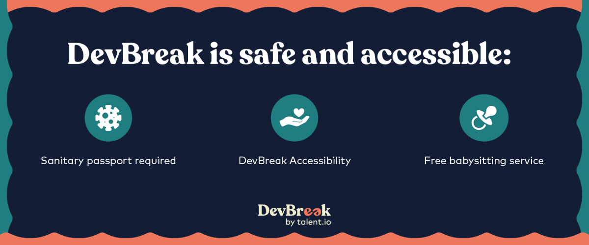 Quick reminder on 2 more weeks to go before we all gather at DevBreak. Quick reminder on some key info (thread):

#people #conference #events #networking #accessibilité #accessible #tech #developpementweb #developpement #developpeur #devs #devbreak21 #talentio