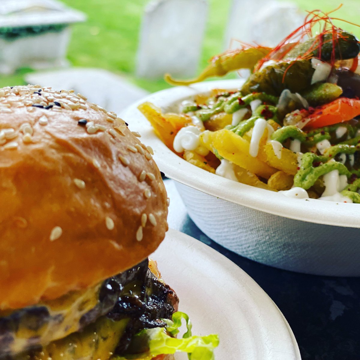 Oh, them zaatar fries are just sooo good!

Flipping burgers and serving sides today in Ventnor at St Catherine’s Church and Saturday and Sunday at The Boathouse, Freshwater  Bay, from 5pm to 8:30pm. 

#strippedventnor #strippediow #strippedontheroad #ventnor