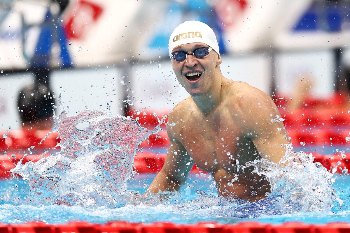 Ramam Salei smiles in pool 