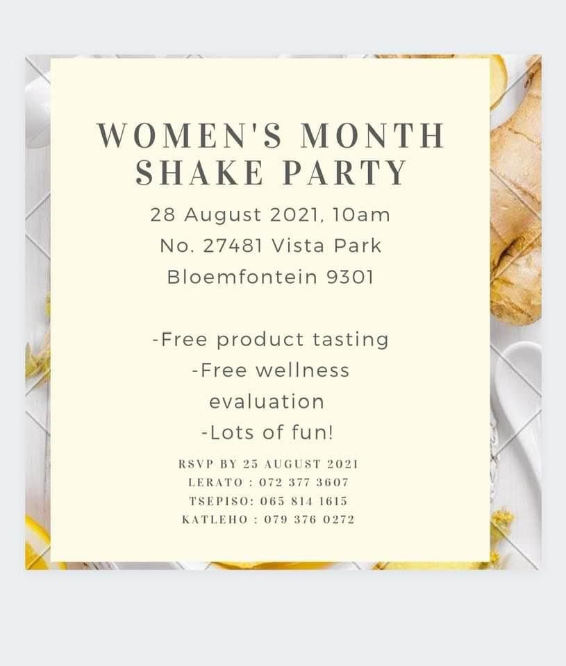 therealTisa's tweet photo. My Bloem ladies have you booked your spot. Tomorrow Se on💃🏼💃🏼💃🏼💃🏼 #BloemTwitter #wellness #health #bloemfontein #shakeparty #GirlsTalkZA https://t.co/gRRY498f8r