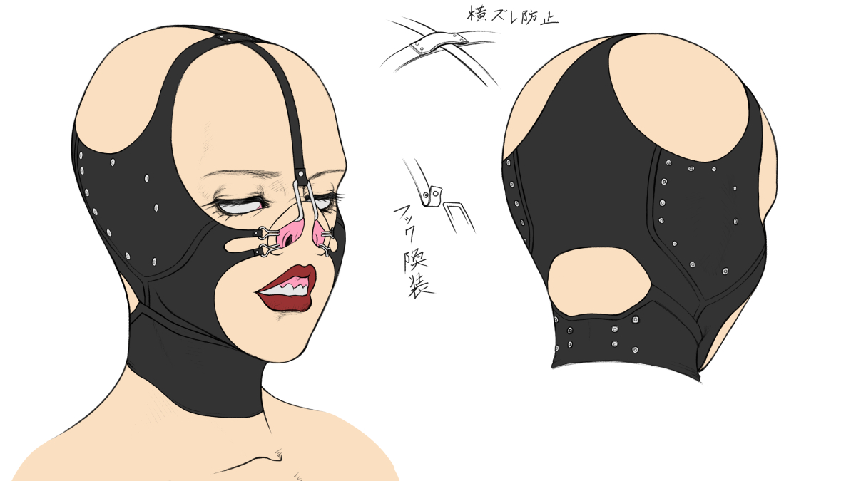 twitterだと画像４枚までなので、残りはpixivで見てください。
顔責めラバーマスクです。
英語だとFaceTortureRubberMaskですかね?
#鼻責め
#鼻フック
#顔責め
#nosehook 
#RubberMask
#ラバーマスク https://t.co/a30lEF9tMh