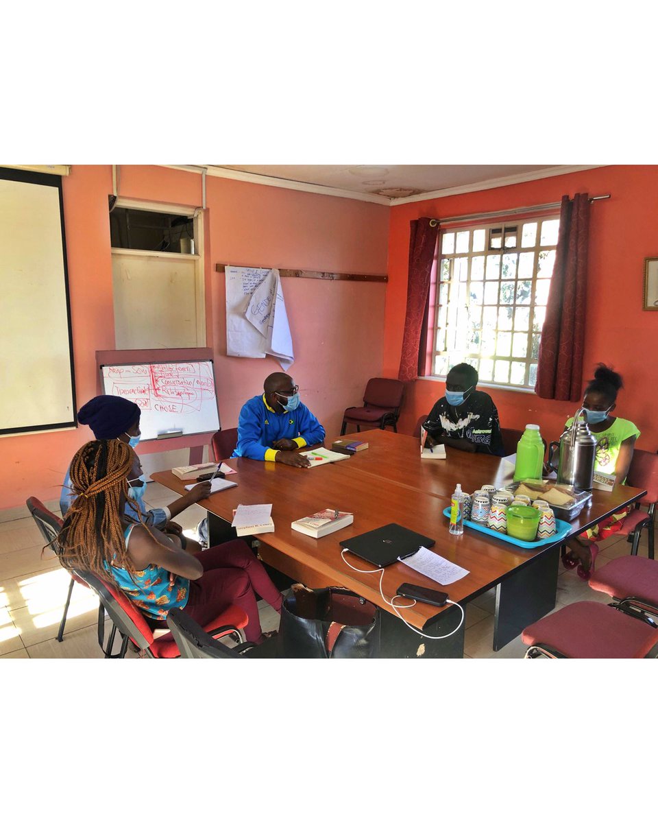 THE ROAD TO SKILLING 1000, our Ujana Flagship Program has a mentorship component to fully nurture the life skills of the youth. Yesterday our program director with our mentees in Mukuru. #VijanaNaSkills 💪🏾💪🏾💪🏾 #TVET #TVETMonth2021