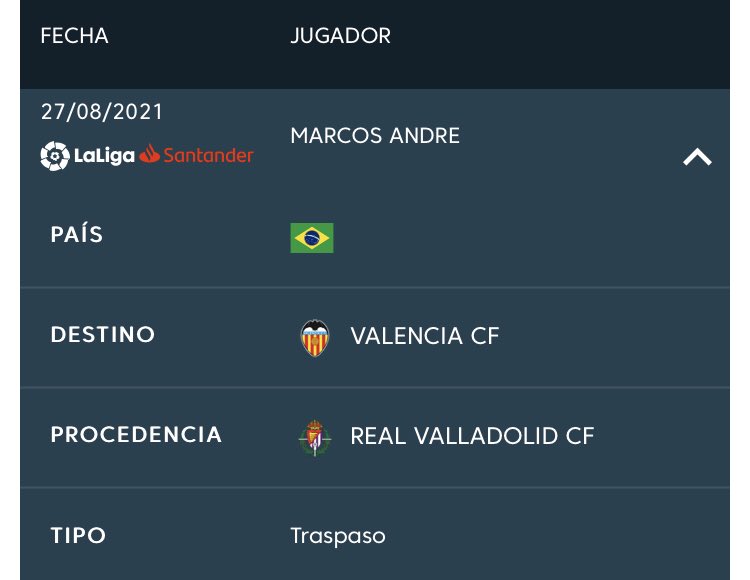 Señoras y señores:
Marcos André YA está inscrito 🚨