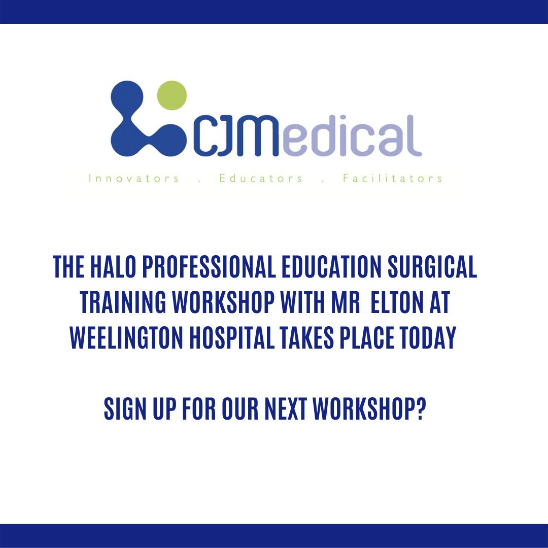 cjmedicaluk's tweet photo. Professional Education - HALO Workshop 

To sign up for the next one email education@cjmedical.com https://t.co/YYQBYzGC9y
