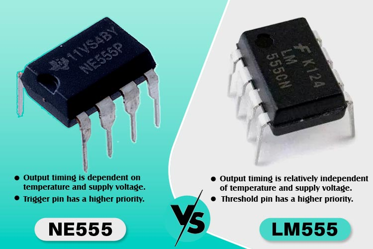 components101's tweet image. Compare NE555 vs LM55 IC and see what improvements were made on to the LM555 from the early NE555. 
components101.com/articles/lm555… 
#electronicscomponents #timer #555timer #lm555 #ne555