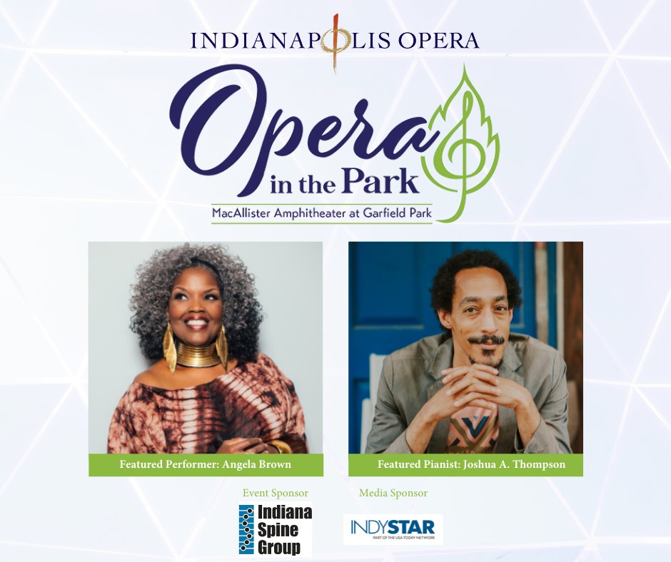 Indianapolis Opera (@indyopera) on Twitter photo Watch @WISH_TV 8 Daybreak at 8:40am Saturday morning to catch an interview with two of our Opera in the Park performers, Angela Brown <a href="/msangelabrown/">Angela Brown</a> and Joshua A. Thompson (#sockjoplin)!
Reserve your free tickets at indyopera.org/oitp!
#OITP #IndyParks #operaisforeveryone Watch @WISH_TV 8 Daybreak at 8:40am Saturday morning to catch an interview with two of our Opera in the Park performers, Angela Brown <a href="/msangelabrown/">Angela Brown</a> and Joshua A. Thompson (#sockjoplin)!
Reserve your free tickets at indyopera.org/oitp!
#OITP #IndyParks #operaisforeveryone