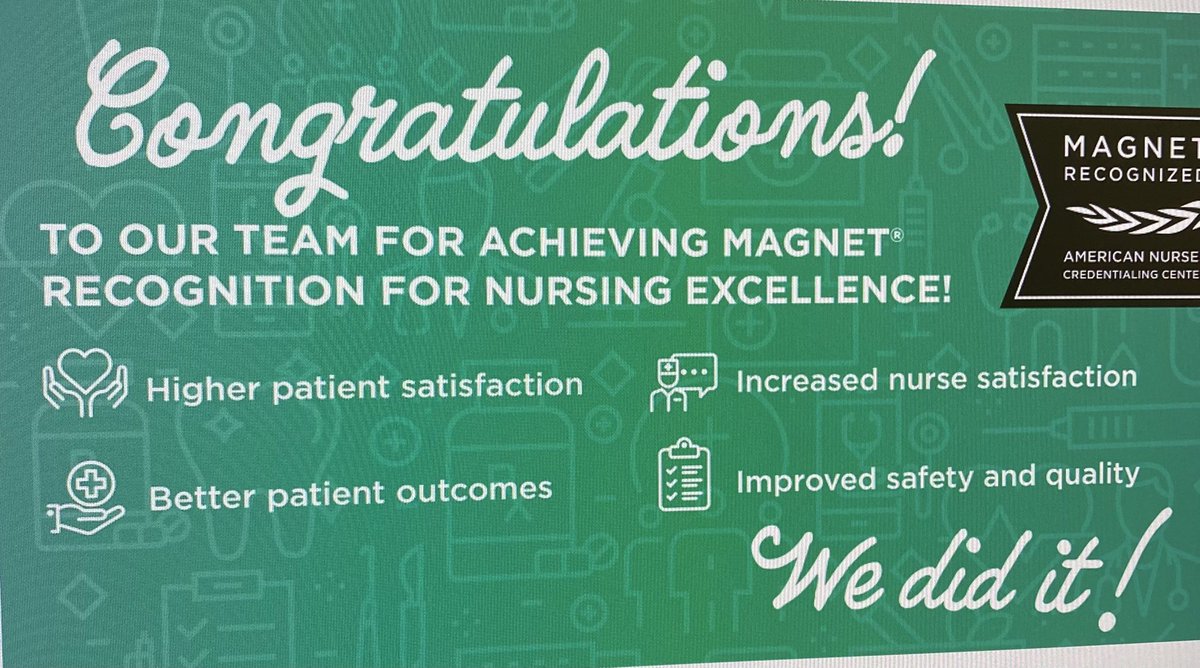 Congratulations to the entire team at NYP/Morgan Stanley Children’s Hospital on achieving Magnet Designation! #nursingexcellence #soproud @nyphospital