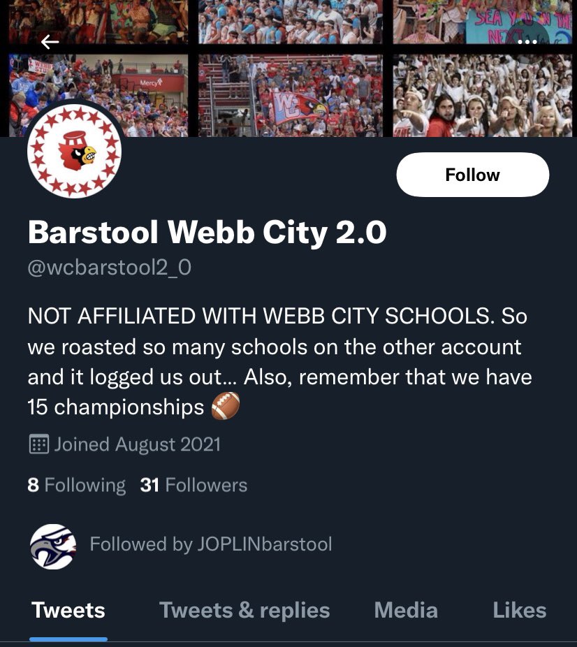Barstool Webb City tweet media