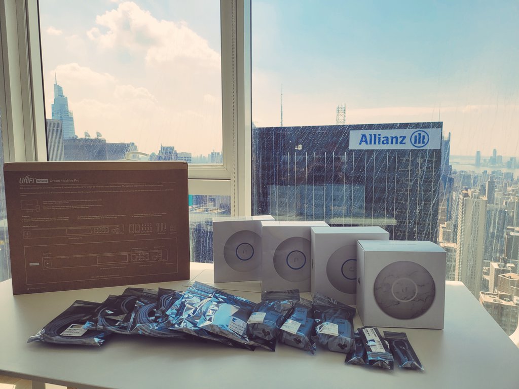 ericvhileman's tweet photo. New home network equipment ready for installation this weekend 😍 #Ubiquiti #unifi #dreammachinepro #nanohd #WiFi6 https://t.co/P0qg2iLL1m
