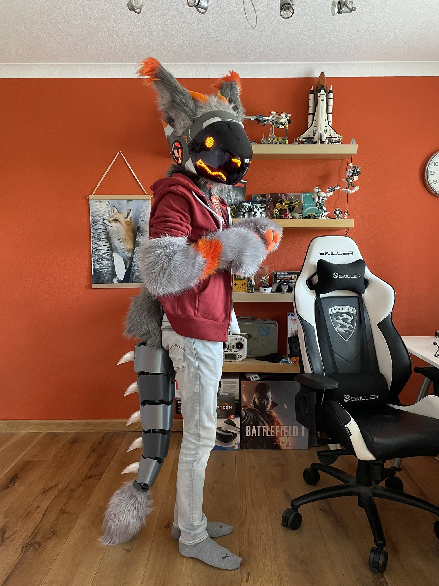 Protogen Fursuit Suit Up 