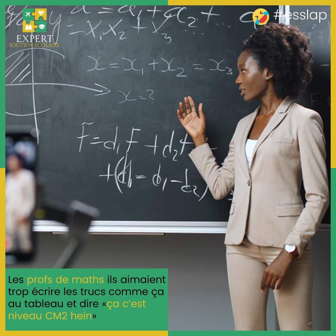 ExpertSoutien's tweet photo. Les profs de maths ils aimaient trop écrire les choses comme ça au tableau et dire « ça c’est niveau CM2 hein » 😂😂😂
On connaît leur dur modèle là !

Alors dites-nous en commentaire si vous avez déjà eu ça et en quelle classe😉 ! #esslap #expertsoutienscolaire #rentreescolaire https://t.co/BBaxlw5VqB