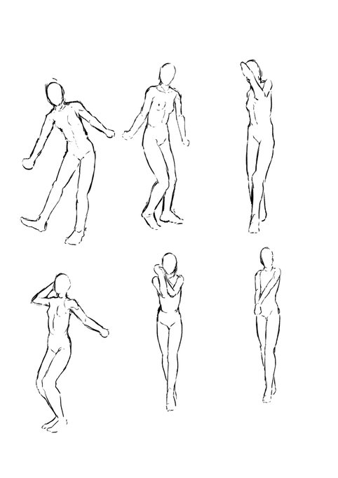 #今日の模写 スク水のリクエストを数回受けた影響でスク水が好きになる 