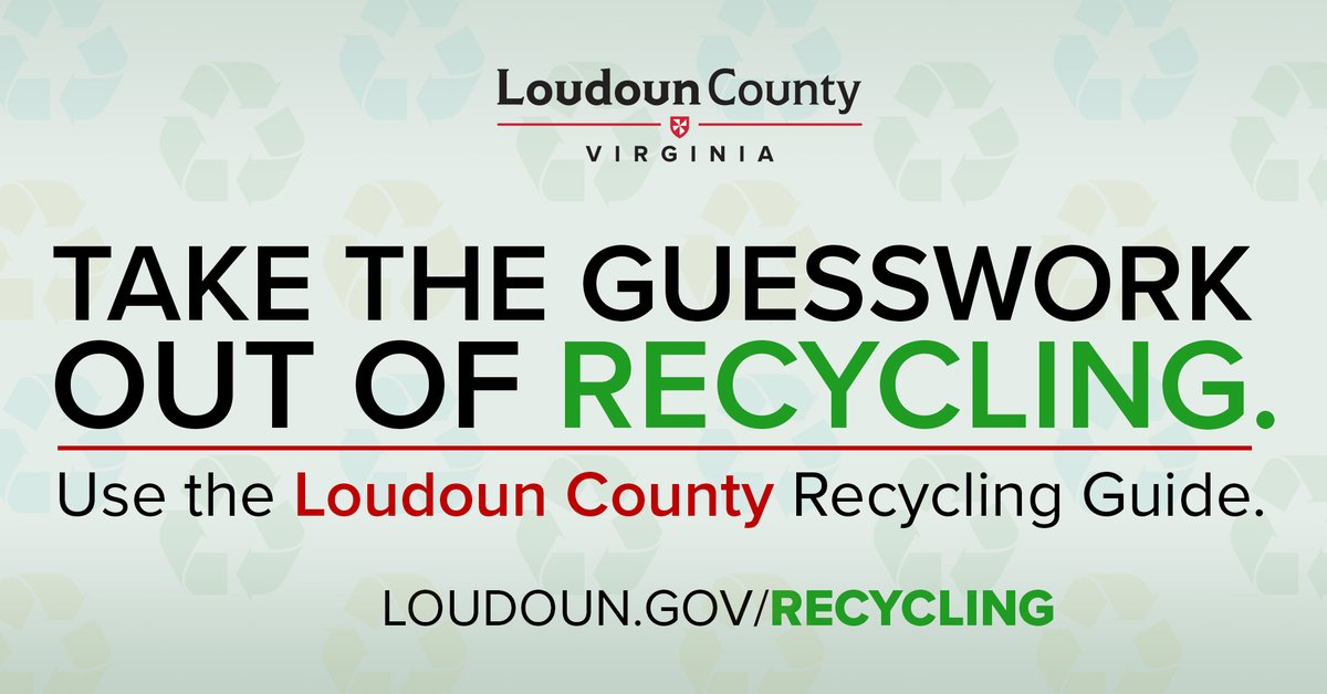 Not sure about what can be recycled at the curb or at one of #Loudoun County’s recycling drop-off centers? The Loudoun County Recycling Guide can help answer your questions! Details here: bit.ly/3gDVm9f