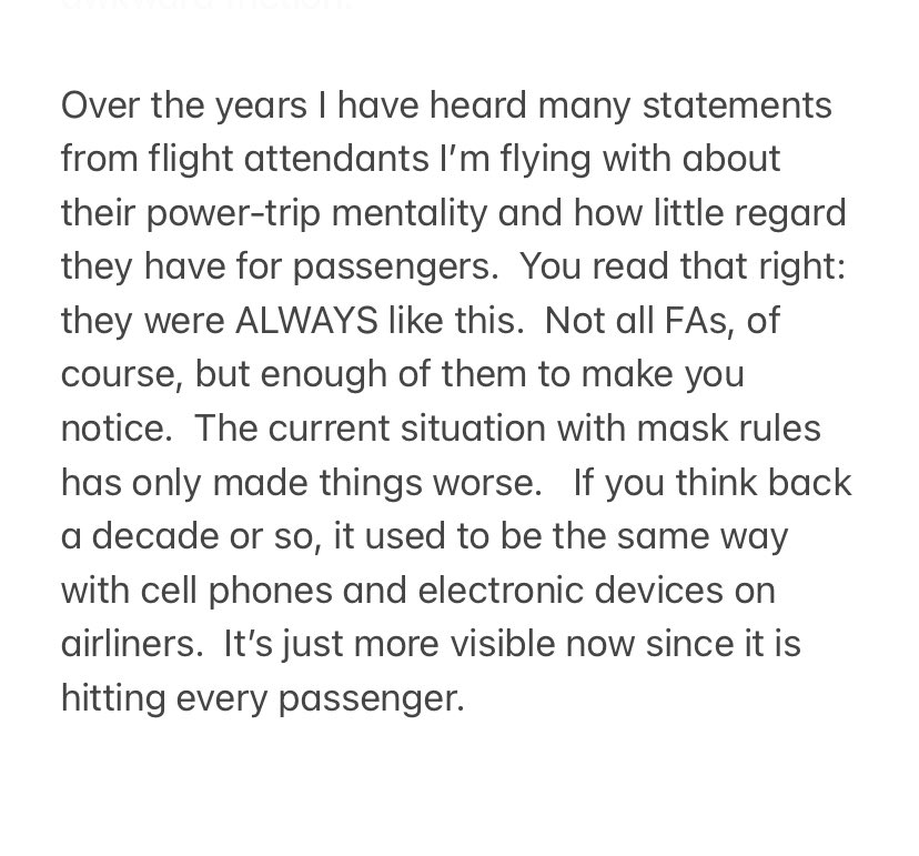 I got this direct message from a pilot for an <a href="/AmericanAir/">americanair</a> carrier. 

I redacted a few identifying facts to protect them from employer retaliation.

AA, change this! It’s terrible for your brand and even worse for your customers.

Check this out: @RealRossORourke