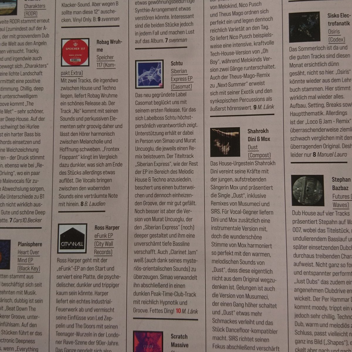 schtu_berlin's tweet photo. Yooooooooooo just seen that @FAZEmag gave my new EP on @casomatberlin a 10/10 in their August print edition! Absolutely buzzing!! https://t.co/Jj23aVf4OU