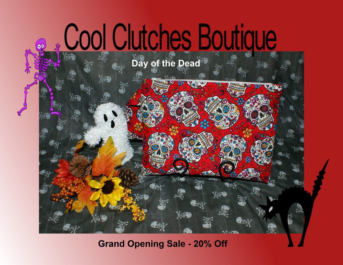 Day of The Dead, A great Halloween accessories or something fun for the whole year. 20% off during our Grand Opening Sale