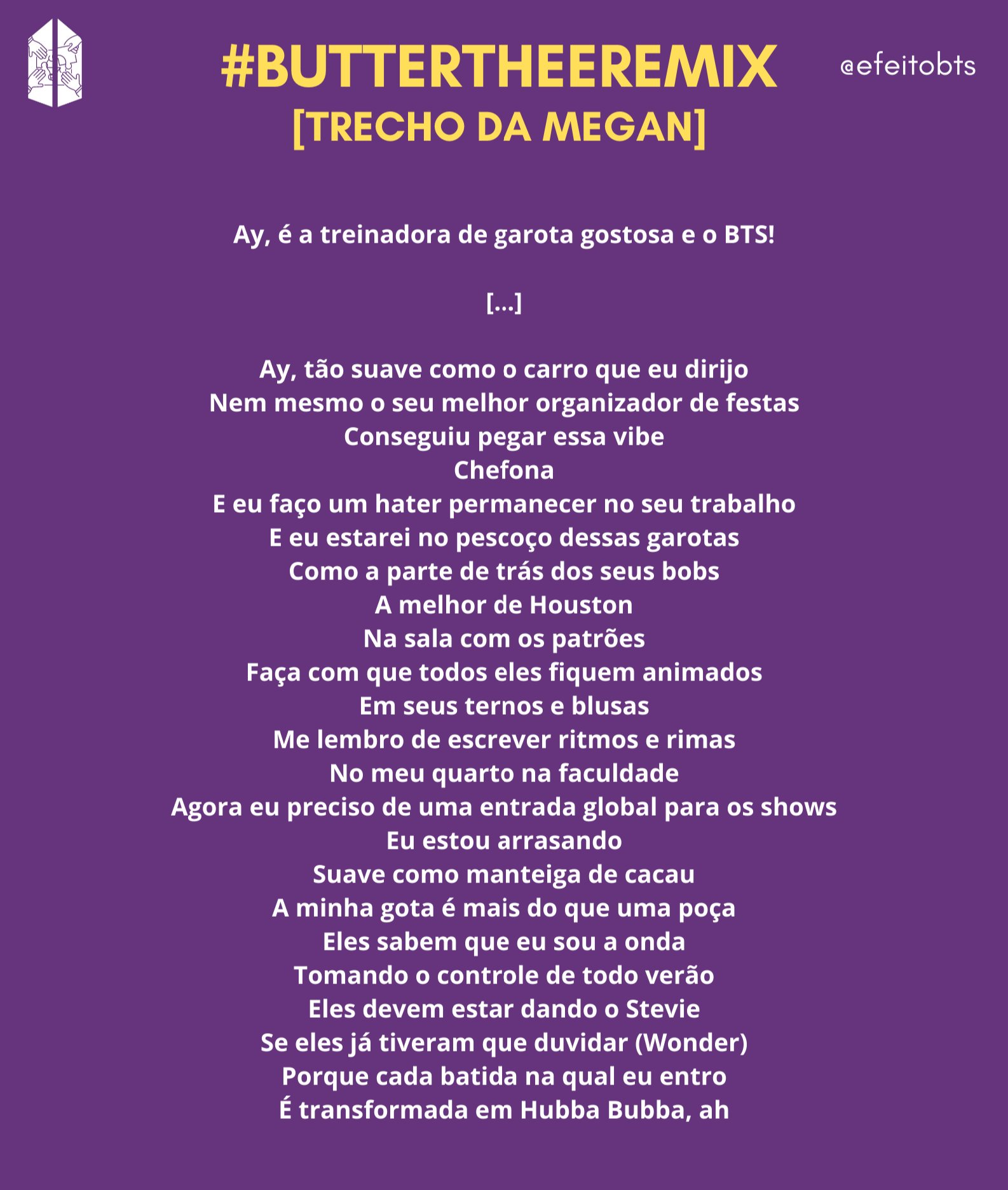 Butter (Megan Thee Stallion Remix) ft. Megan Thee Stallion (Tradução em  Português) – BTS