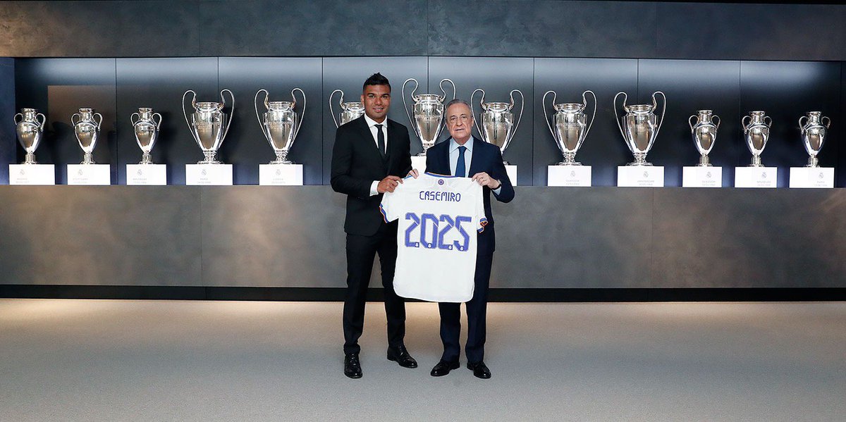 Casemiro's tweet photo. Mi casa, donde los sueños se cumplen. Aquí seguiremos. ¡Hala Madrid!

#HalaMadrid #RealMadrid #Casemiro2025 https://t.co/3Ybx5BceyA