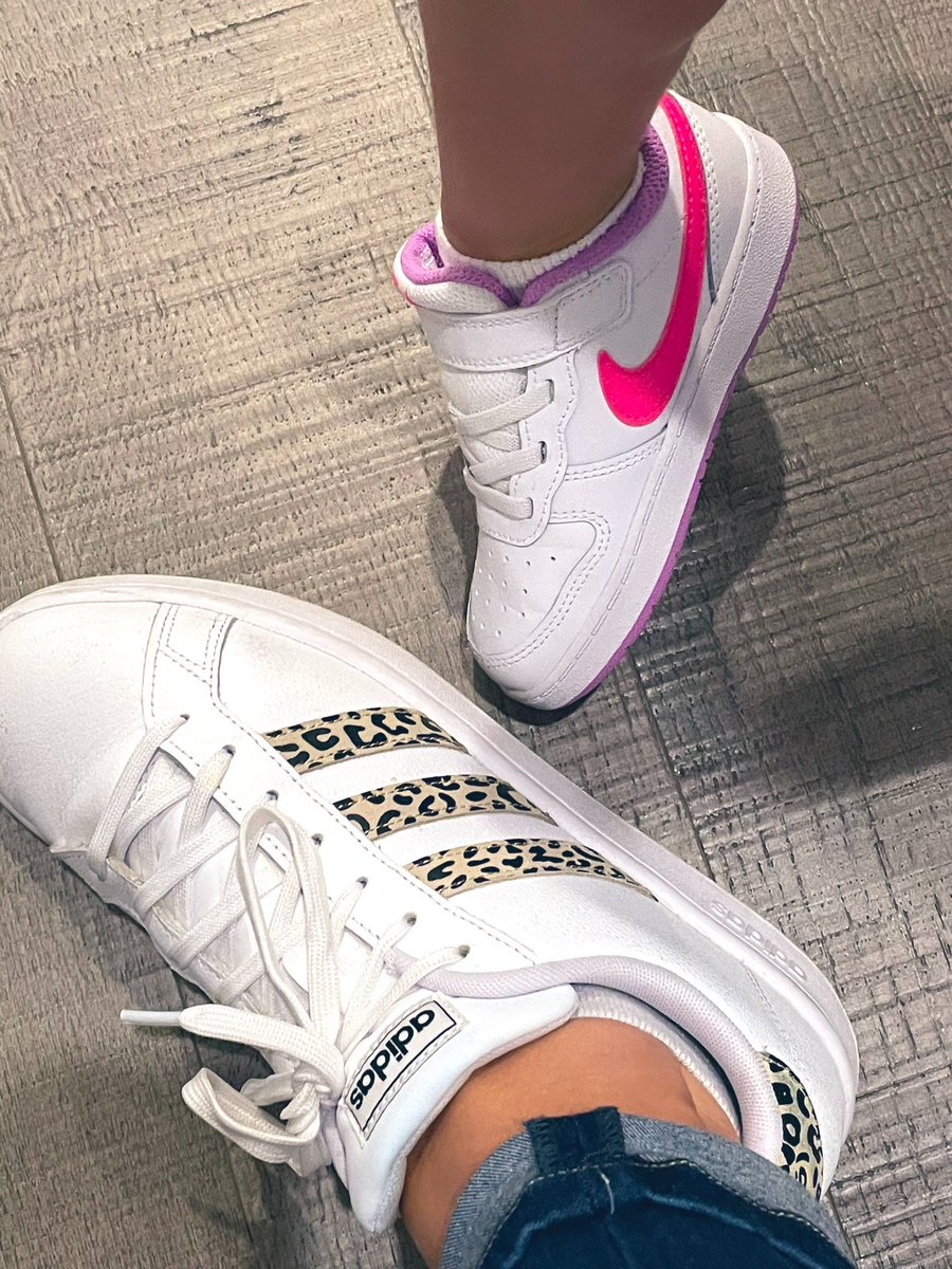 Friday shoe game strong with my mini 💗🐯