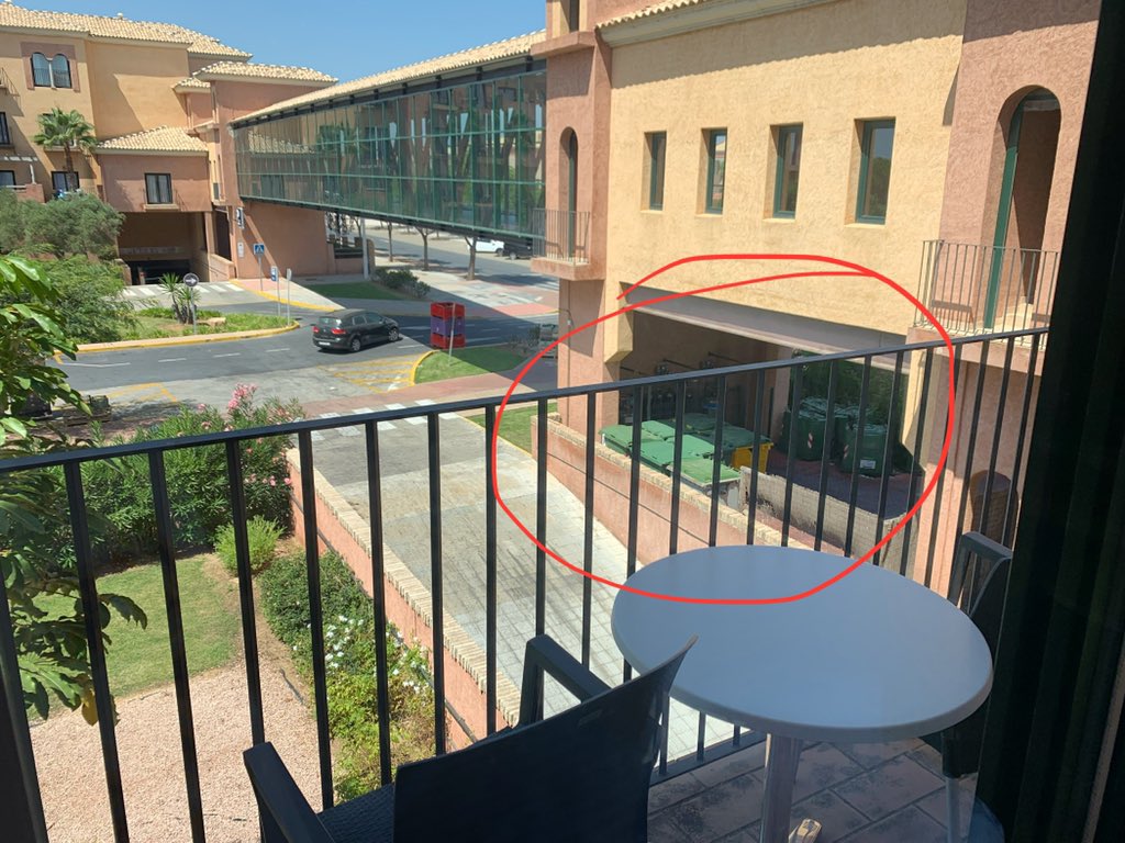 Esto es lo que entiende <a href="/BPuntaUmbria/">Barceló Punta Umbría</a> habitación doble superior con “terraza”. Ya no es solo una mini terraza, son las vistas… Una y no más