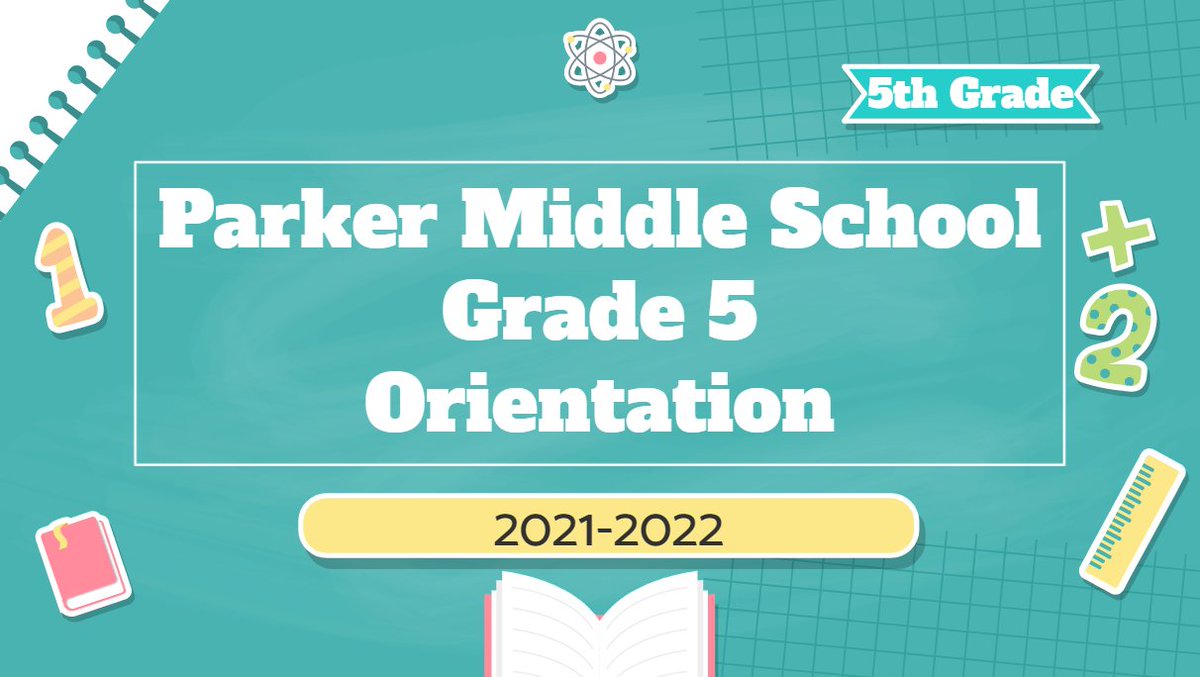 Hey 5th Graders! We can't wait to see you on Monday August 30th at 5pm for orientation!