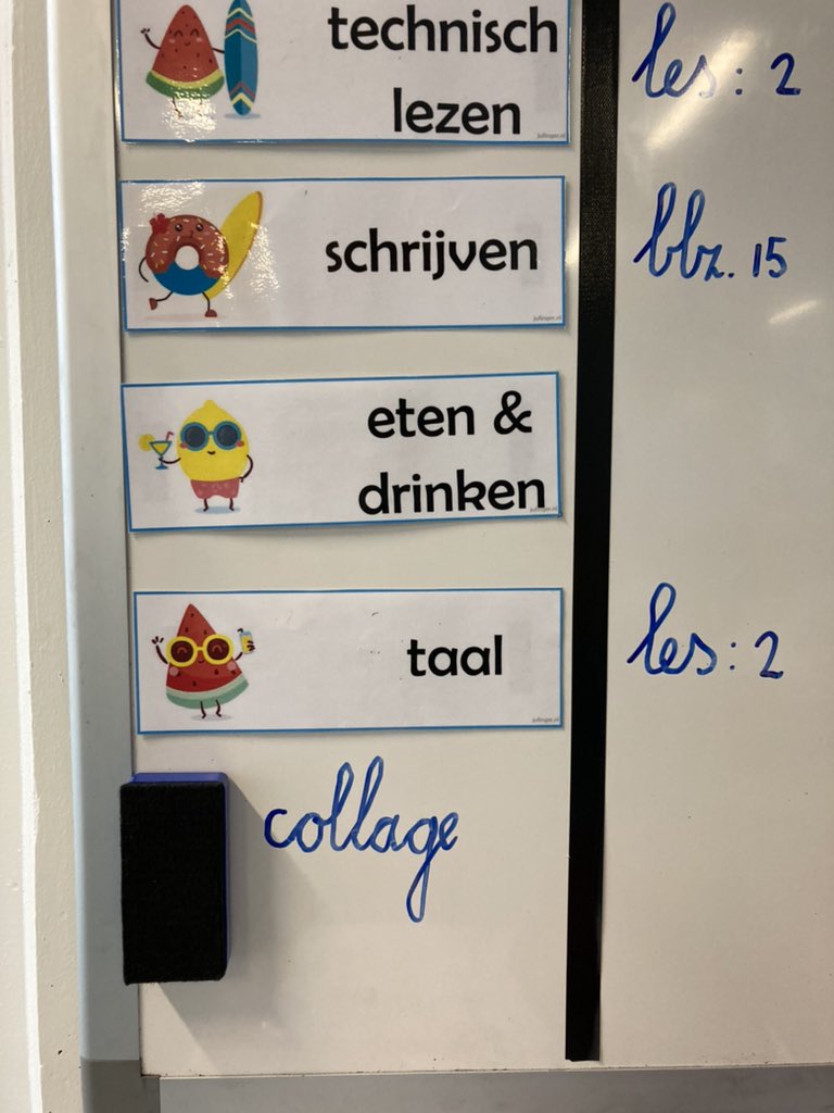 Je weet dat je echt welkom bent als er #Collage op het bord staat. Vandaag zijn we gestart met een techniek traject op  basisschool de #Klaverweide in #AlmereHaven. #techniek? Ook iets voor op jouw school? collage-almere.nl.