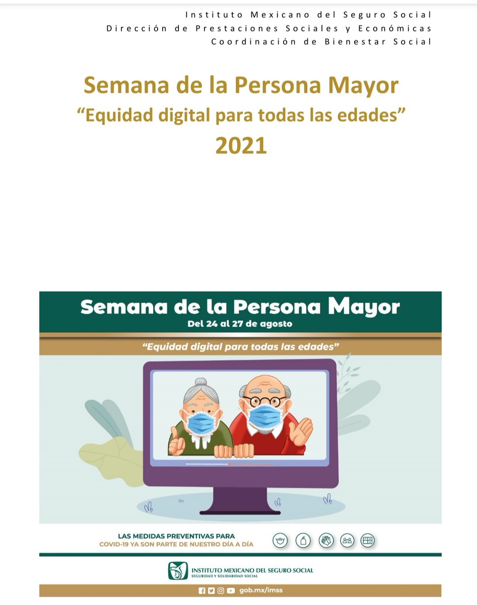 Patysanz10's tweet photo. Este viernes 27 de Agosto 2021 a las 13:00 hrs te invita el #CSSXalapa a la videoconferencia "Cuidados a Largo Plazo" visitanos por medio de la plataforma de Prestaciones Sociales https://t.co/lZkFmHqc6I 👩🦳👴#IMSS #SemanaDeLaPersonaMayor #IMSSBienestar https://t.co/d78ubxQJ8T