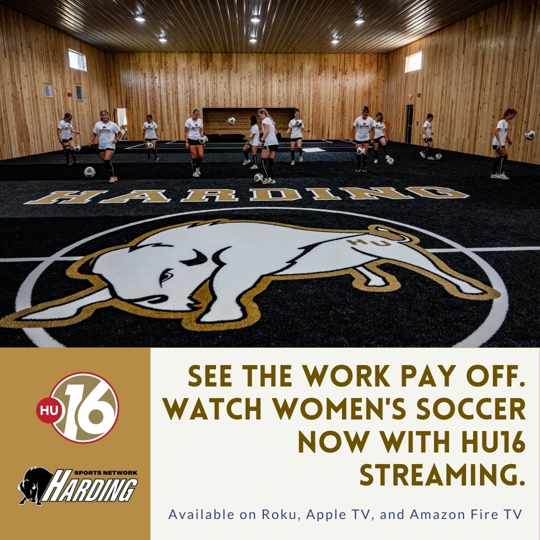 HardingHU16's tweet photo. The Lady Bison's soccer team has been hard at work! Watch their first home game on HU16 this Saturday at 11 a.m. https://t.co/KicO7opzdb