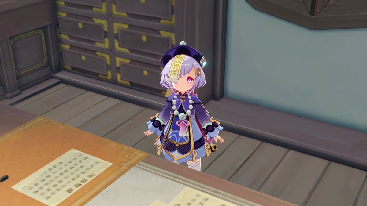 HalloweenOTD's tweet photo. Halloween themed character of the day is Qiqi from Genshin Impact https://t.co/oETa7ZWAYY
