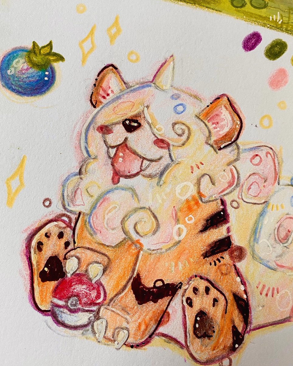 abiikat's tweet photo. Had to draw this fluffy boy, so in love with the new form growlithe
 #PokemonLegendsArceus #HisuianGrowlithe #pokemon #art #sketchbook https://t.co/vD97BcEXMl