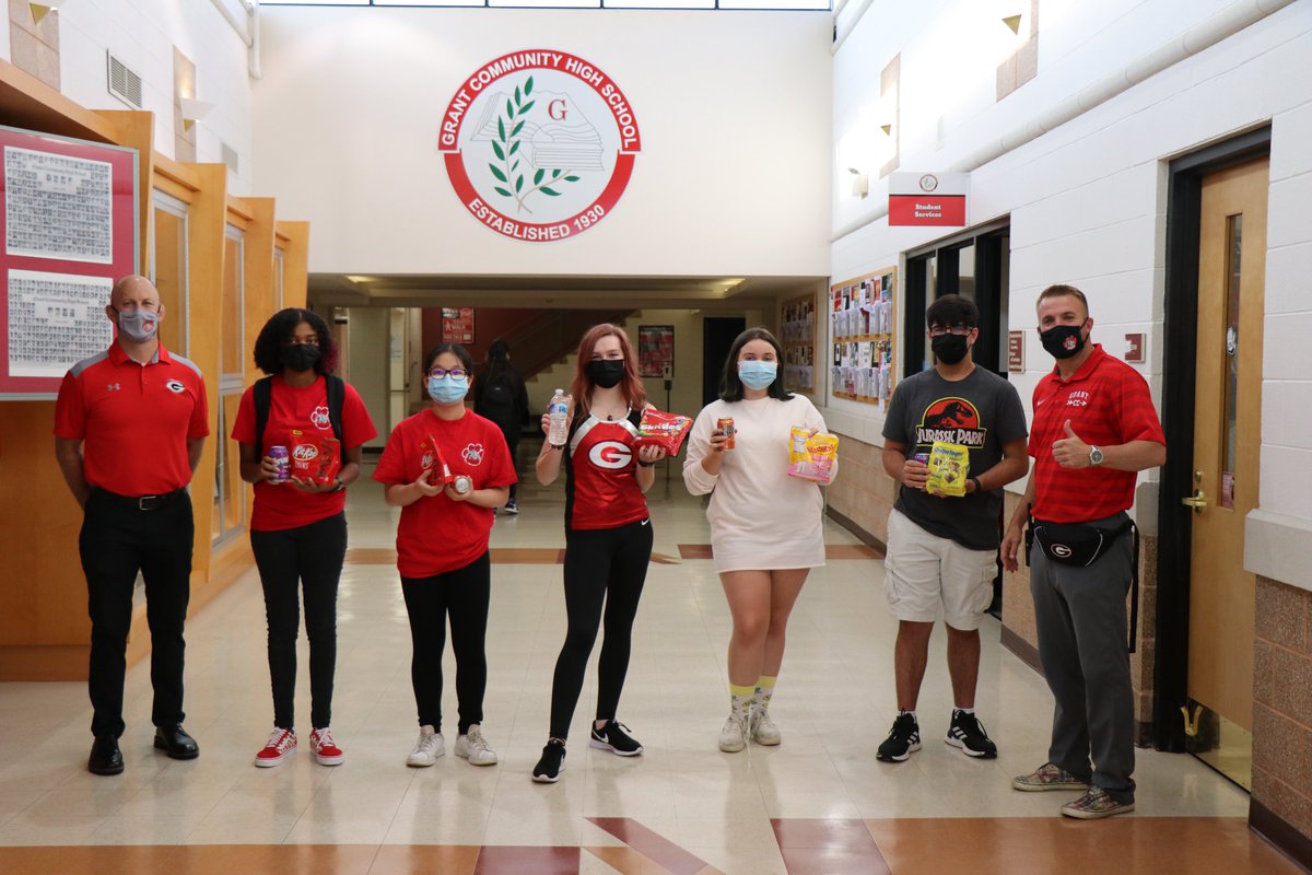 Sending a huge congratulations to our first round of Bulldog Buck winners! Emily, Naiela, Jenny, Robert, Ava, Natalie, Mason, &amp; Gabrielle have been doing an awesome job of #KeepingItRED so far this year and we could not be more proud of their RED energy!
