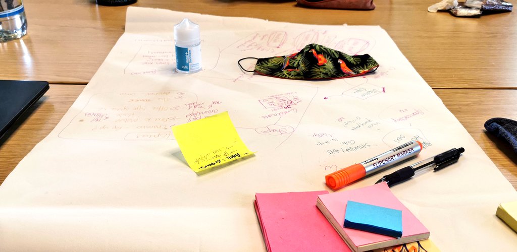 JBranson_'s tweet image. I can&apos;t remember the last time I got the big paper out and sat around a table planning stuff. Thanks to Helen Cuthill, Associate Dean - Faculty of Arts at @covcampus for being so generous with her time and fancy pens. #WarwickDistrict #CreativeCompact #ActivatingSpaces #TownHall