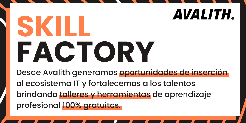 HolaAvalith's tweet photo. En 2014 creamos #SkillFactory, formamos talento de manera gratuita abriendo nuestras puertas a muchas personas con motivación para insertarse en la industria IT. 
Si estás interesado en futuras ediciones podes escribirnos a: skillfactory@avalith.net 
#Avalith #GrowWithUs https://t.co/ciNe57hoMR