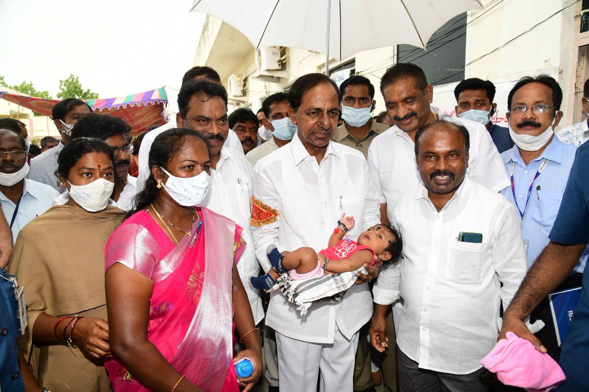 MNT_News's tweet photo. #MNT_News

CM KCR in Karimnagar. He held a meeting with officials and public representatives on Dalit Bandhu scheme. https://t.co/7uEUwOOzvy