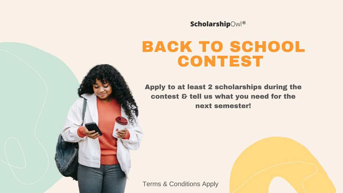 Applying to at least 2 #Scholarships in order to win a prize of your choice... don't you think it's a win-win? You can get a scholarship AND win this #contest! Read more ➡️ bit.ly/backschool-sowl