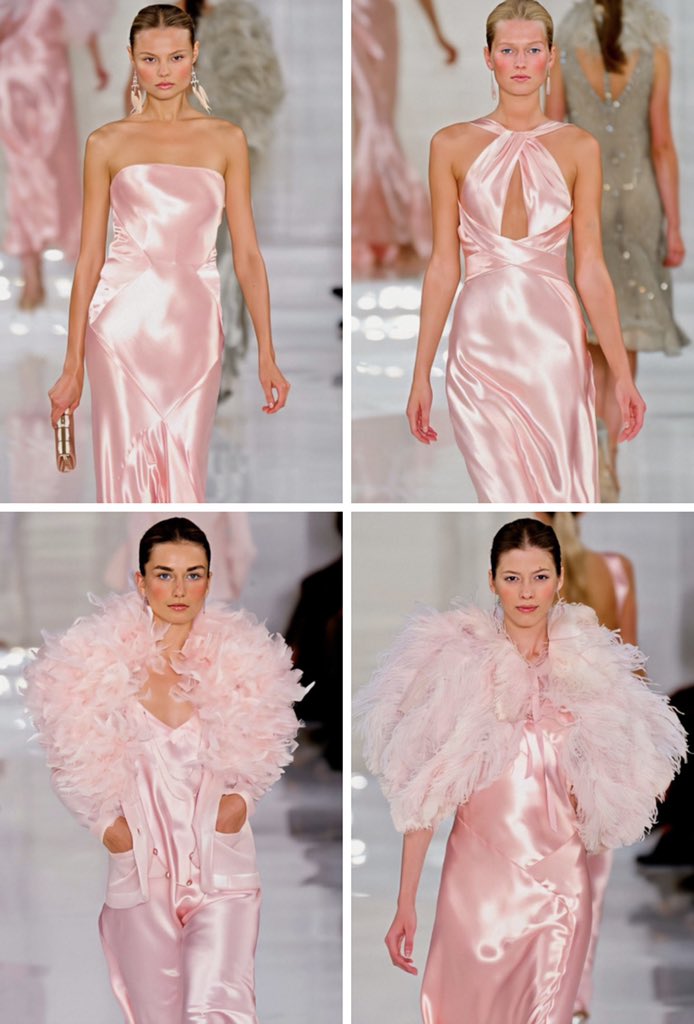 ralph lauren spring 2012 pink dress Beyond excited to share this stunning Ralph Lauren gown from the Spring  Summer 2012 collection. This rare piece is now available for purchase on  archivestheory.com  Paired with a pink boa collar