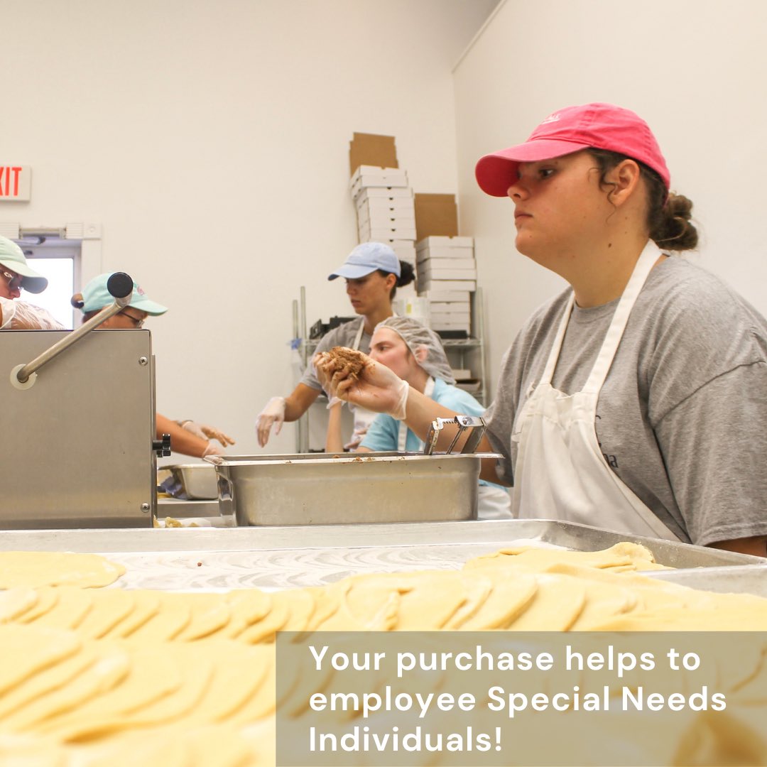 dreamsfound's tweet image. #facts #Training for each job at DREAMS Meat Pie Co. is tailored to fit every individual's needs. We spotlight their abilities rather than their disability so each person can feel successful &amp;amp; productive! #hurricaneprep Pick up some meat pies today! Freeze them up to 6 months